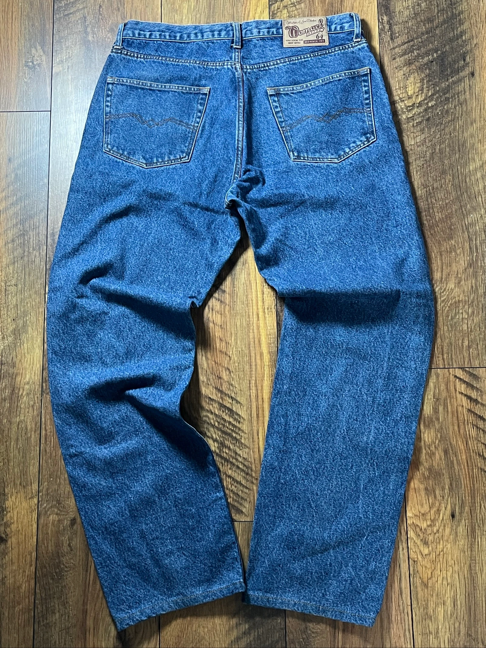 Vintage washed blue straight cut jeans classic fit - WoMack - size 46 - very good condition – photo 5